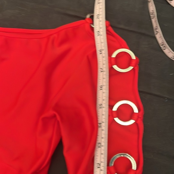 Cherry Red two piece dance festival outfit - Picture 6 of 9